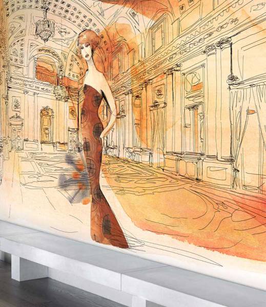 Palazzo Serbelloni in fashion style - wallpaper