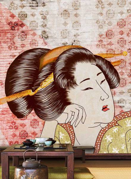 Classic geisha - wallpaper