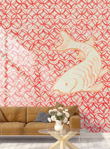 Oriental red - wallpaper