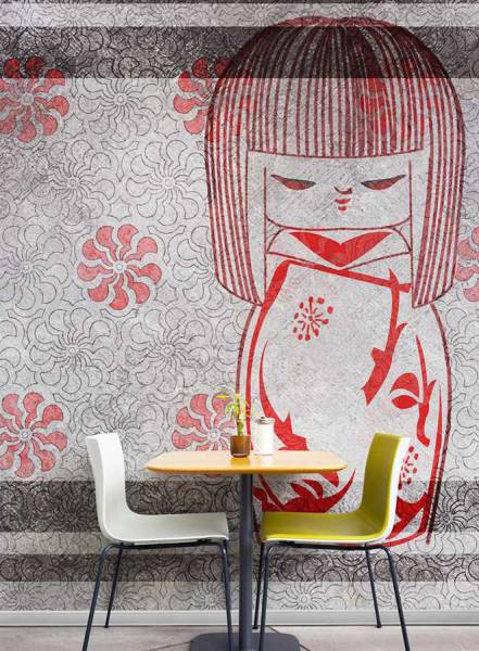 The kokeshi doll - wallpaper