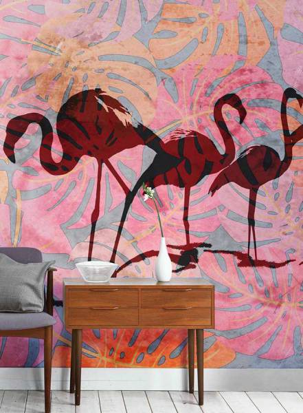 Wild Flamingos - wallpaper